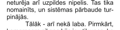 sistēmas pārbaude
